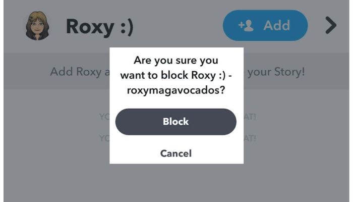 block user snapchat
