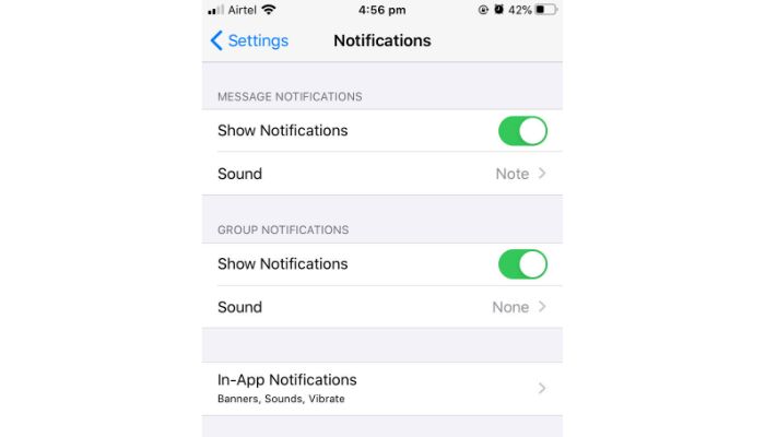 disable notificaiton phone