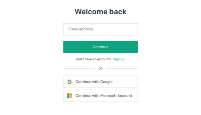 open ai signin option