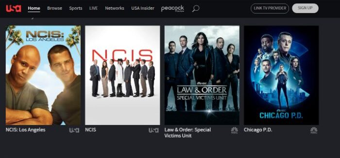 USA Network on Streaming Services