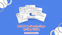 guide for add me to search