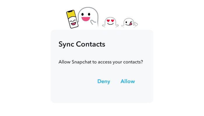 sync contacts on snapchat