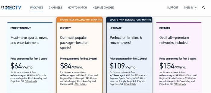 What Channel is TBS on DirecTV pricing
